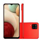 Smartphone Samsung Galaxy A12 Câmera Frontal de 8MP Tela 6.5 Octa Core 64GB 4GB RAM 5000mAh Vermelho