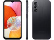 Smartphone Samsung Galaxy A14 64GB Preto 5G Octa-Core 4GB RAM 6,6" Câm. Tripla + Selfie 13MP Dual Chip Smartphone Samsung Galaxy A14 64GB Preto 5G Octa-Core 4GB RAM 6,6" Câm. Tripla + Selfie 13MP Dual Chip