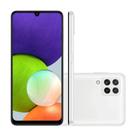 Smartphone Samsung Galaxy A22 Câmera Frontal de 13MP Tela de 6.4 128GB 4GB RAM Octa Core Branco Smartphone Samsung Galaxy A22 Câmera Frontal de 13MP Tela de 6.4 128GB 4GB RAM Octa Core Branco