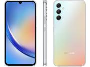 Smartphone Samsung Galaxy A34 128GB Dual Chip 5G Tela de 6.6" Câmera Tripla 48MP+8MP+5MP Prata