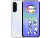 Smartphone Samsung Galaxy A36 256GB 5G 8GB RAM Branco 6,7" Câm. Tripla + 12MP