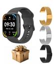 Smartwatch 10 Mini Lançamento 2025 Com Tela Amoled Relógio Smart watch Preto Com GPS Monitor Esportivo Tela HD Alta Performance