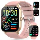 Smartwatch Ddidbi para mulheres com chamadas, frequência cardíaca IP68 rosa