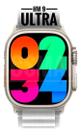 Smartwatch Digital Relógio Inteligente Hw9 Ultra 9 Max Branco Gps Nfc Tela Hd Amoled com Pulseira Extra