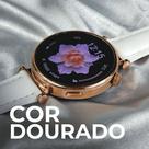 Smartwatch Feminino Áurea - Elegante, com Monitoramento de Saúde e 2 Pulseiras