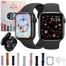 Smartwatch Feminino Masculino W10 Mini 8 Pulseiras Fone Sem Fio
