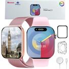 Smartwatch Feminino Masculino W99 Pro 45mm Amoled Nfc Gps 2 Pulseiras