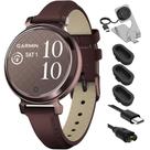 Smartwatch Garmin Lily 2 Classic em bronze escuro com pulseira Mulberry