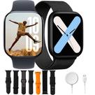 Smartwatch HW X Pro Amoled Series 10 Chatgpt GPS 7 Pulseiras Cor:Preto