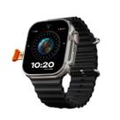 Smartwatch HW2 Ultra Preto 7 Pulseiras Android integrado 16GB Camera frontal integrada Chip 5G Apps da PlayStore celular