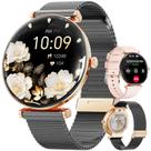 Smartwatch Hwagol 1,43" AMOLED Corpo Fino de Metal Chamadas