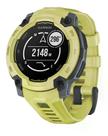 Smartwatch Relógio Garmin Instinct E com Monitor Cardíaco de Pulso e GPS 45 mm Verde com pulseira de silicone Cinza Crepúsculo
