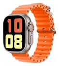 Smartwatch Relógio Inteligente S18 Ultra Pro Laranja Bluetooth Masculino Feminino Smartwatch Relógio Inteligente S18 Ultra Pro Laranja Bluetooth Masculino Feminino
