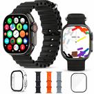 Smartwatch Relógio Inteligente Ultra 9 Microwear Original 49 mm GPS Chamadas NFC Responde Whatsapp Chamadas Bluetooth Pulso Grosso Masculino