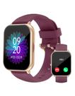 Smartwatch RUIMEN H1 1,8" para homens e mulheres com 2 faixas roxas