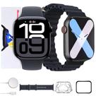 Smartwatch S10 Original 2025 com Tela Amoled NFC X10 C/ 2 Pulseiras Smartwatch S10 Original 2025 com Tela Amoled NFC X10 C/ 2 Pulseiras