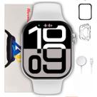 Smartwatch S10 Pro Branco 1gb X10 Nfc Chat Gpt Tradutor Caixa Branco Pulseira Branco Bisel Branco Desenho Da Pulseira S