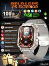 Smartwatch SACOSDING Relógios militares inteligentes para homem e mulher com GPS/AI GPT lanterna LED Altitude/Barômetro/Brújula, tela grande AMOLED de 2,01" polegadas, lanterna/ mais de 100+ modos esportivos/monitor de sonho, relógio de acompanhamento de fitness para Android iOS
