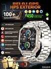 Smartwatch SACOSDING Relógios militares inteligentes para homem e mulher com GPS/AI GPT lanterna LED Altitude/Barômetro/Brújula, tela grande AMOLED de 2,01" polegadas, lanterna/ mais de 100+ modos esportivos/monitor de sonho, relógio de acompanhamento de fitness para Android iOS