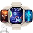 SmartWatch Ultra 4 Plus Prata Smartwatch Masculino Completo Uso Diário