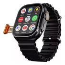 Smartwatch Ultra Preto 3 Ai 5g Chip Duplo Whatsapp Ios Google Play