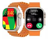 Smartwatch W68 Ultra Serie 8 2 Pulseiras Nfc Gps Siri Tela 2,2 Multi-Funções Androi iOS Bluetooth