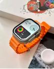 Smartwatch W69 Ultra 49mm Memoria 1GB Toca Musica NFC Jogos Lançamento 2023/2024 Dourado