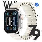 Smartwatch W79 S Ultra Xwear Original android e iOs 49mm NFC 3 pulseiras couro e metal relógio inteligente masculino e femino