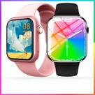 Smartwatch Watch 9 Pro Rosa Inclusas 2 Pulseiras Troca Foto de Fundo, Faz e Recebe Ligações, à Prova D'gua Original com Smartwatch Watch 9 Pro Rosa Inclusas 2 Pulseiras Troca Foto de Fundo, Faz e Recebe Ligações, à Prova D'gua Original com