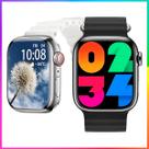 Smartwatch Watch HW9 PRO 2 Amoled 3 Preto pulseiras NFC assistente de vóz à prova de água Masculino e Feminino Troca Fot