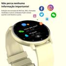 Smartwatch zwear z102d bt 4.0 android, ios tela 1.3 pol. gold