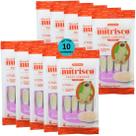 Snack cremoso nutrisco cães 14g salmão com 4 un - kit com 10