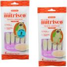 Snack cremoso nutrisco cães 14g salmão com 4 un - kit com 2