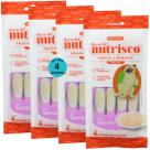 Snack cremoso nutrisco cães 14g salmão com 4 un - kit com 4
