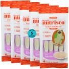 Snack cremoso nutrisco cães 14g salmão com 4 un - kit com 5