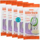 Snack cremoso nutrisco gatos 14g atum e bacalhau com 4 un - kit com 5