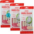 Snack cremoso nutrisco gatos 14g atum e camarão com 4 un - kit com 3