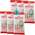 Snack cremoso nutrisco gatos 14g atum e caranguejo com 4 un - kit com 6