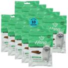 Snack hana life dental care cães adultos raças mini e pequenas 60g kit com 10