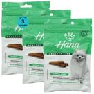 Snack hana life dental care cães adultos raças mini e pequenas 60g kit com 3