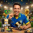 Snack para Copa Kit 05 Palitos Crocantes Azeite Ervas e Alho 40g Gol, Placar, taça