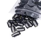Snap Clips SWACC para extensão de cabelo, peruca DIY, 100 unidades