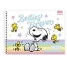 Snoopy Caderno Cartografia e Desenho Capa Dura 48 fls Spiral