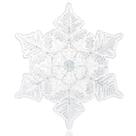 Snowboard Stomp Pad devembr 3D Clear Snowflake PVC 13 x 11,5 cm