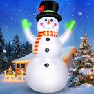 Snowman Thanger inflável de 3 m com luz LED e decoração de Natal