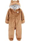 Snowsuit Simple Joys By Carter's, urso pardo unissex de 6 a 9 meses