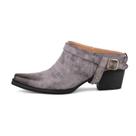 Só fabricante de sapatos Western Mule Snip Toe Slip-On, cinza 38
