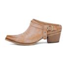 Só fabricante de sapatos Western Mule Snip Toe, slip-on, tamancos femininos