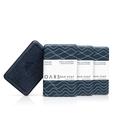 Soap Oars + Alps Blue Charcoal Esfoliante Masculino, 180 ml, pacote com 3 unidades