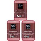 Soap One With Nature Dead Sea Salt, sândalo, 200 ml, pacote com 3